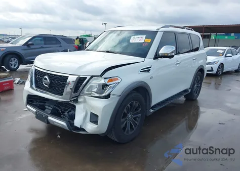 2017 Nissan Armada Platinum из США, поврежденный, VIN JN8AY2NE9H9701662